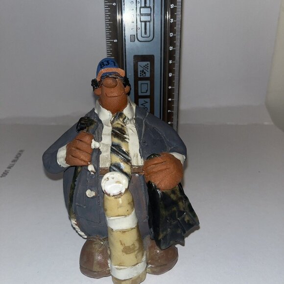 Sara Meadows Original Vintage Golfer Golf Balloon People Signed 1992 BJT on hat - Picture 7 of 7